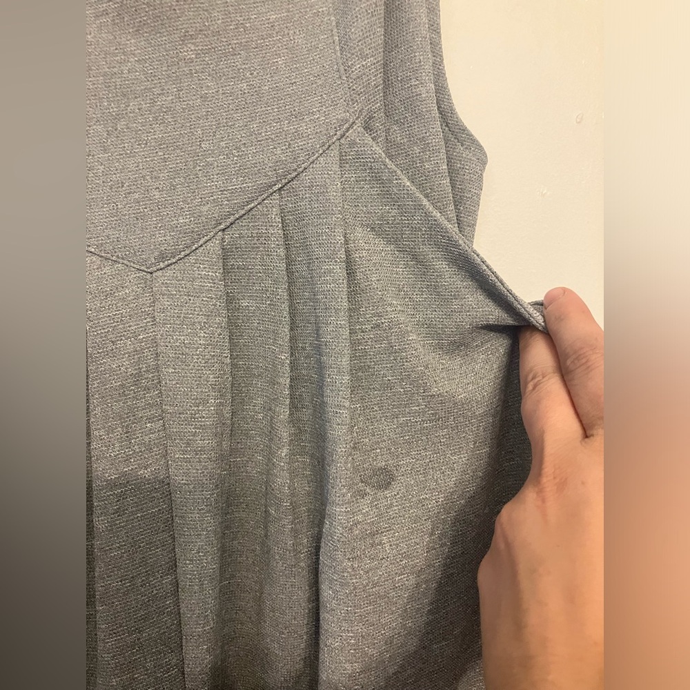 Halara wide leg Adjustable Strap Button Multiple Pocket Overalls grey small - Picture 11 of 15